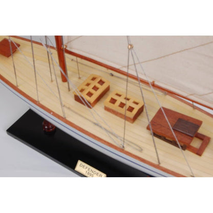 Defender Painted Large Sailboat Schooner Yacht Model