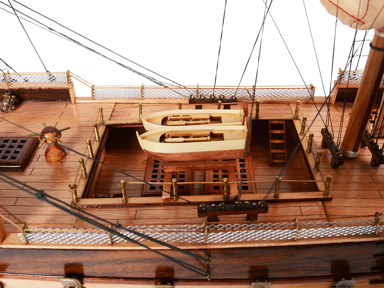 Old Modern Handicrafts HMS Surprise Replica Fully Assembled Model Ship - Museum Quality Ship Model for Home & Office Decoration - 37.0L x 12.0W x 31.0H Inches