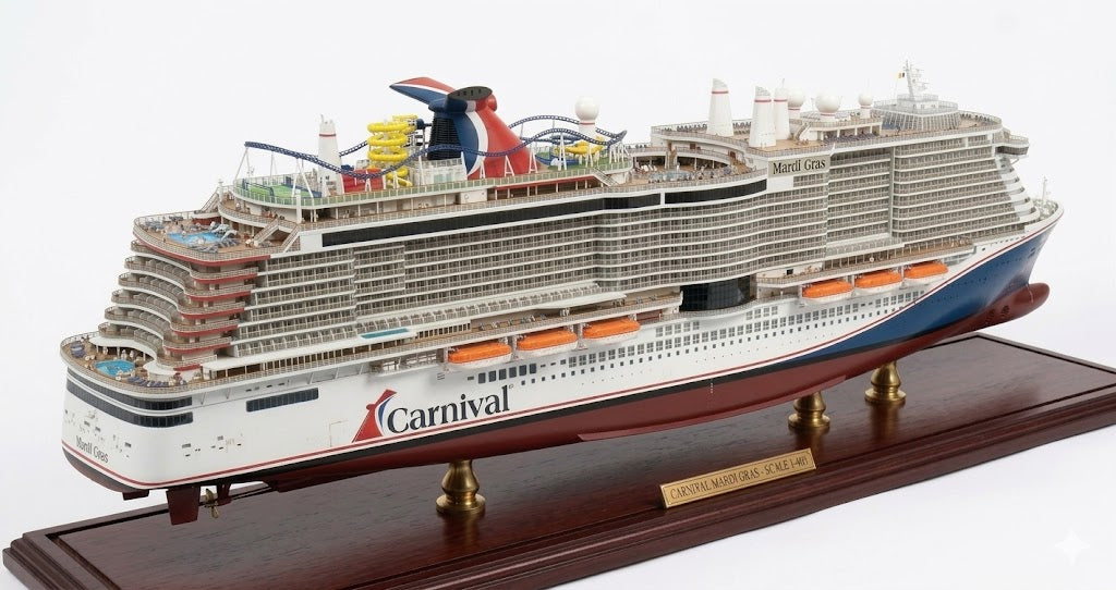 American Carnival Mardi Gras (Excel Class) – Carnival Cruise Line 36 Inches Ship Model