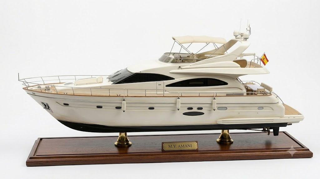 Maquette de bateau Astondoa 73 (série Flybridge) espagnole de 76 cm