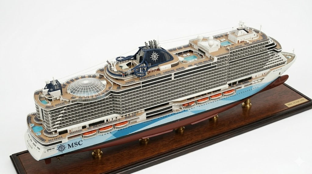 Italian MSC Seascape (Seaside EVO-Class) Cruise Ship 36 Inches Model