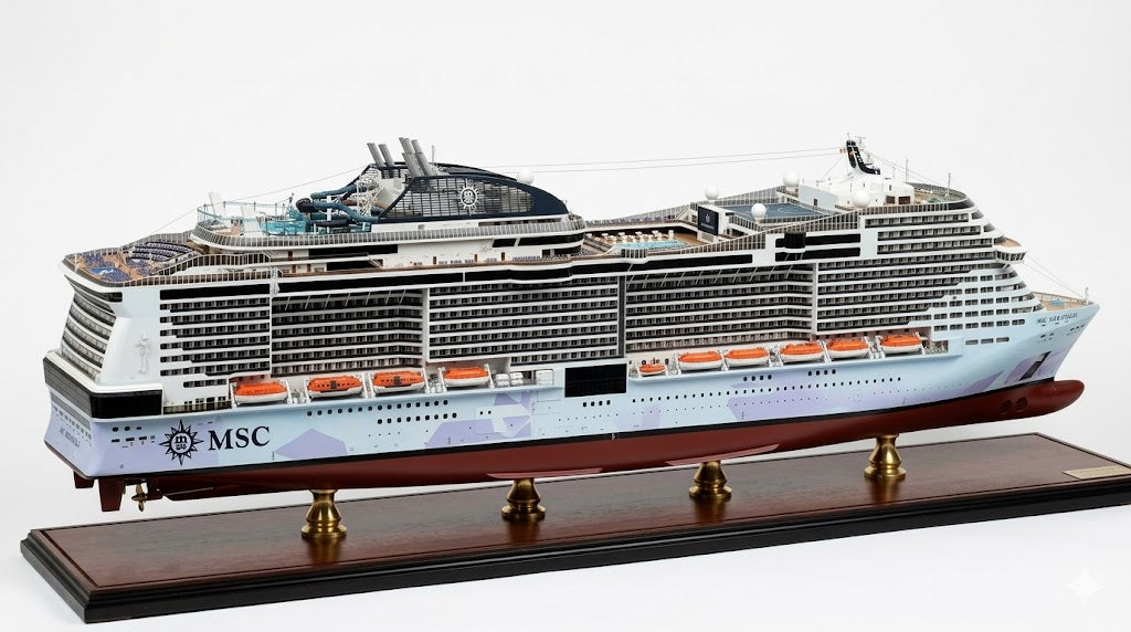 Italian MSC Meraviglia Cruise Ship 30 Inches Model