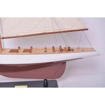 Constellation Painted Large Sailboat Schooner Yacht Model
