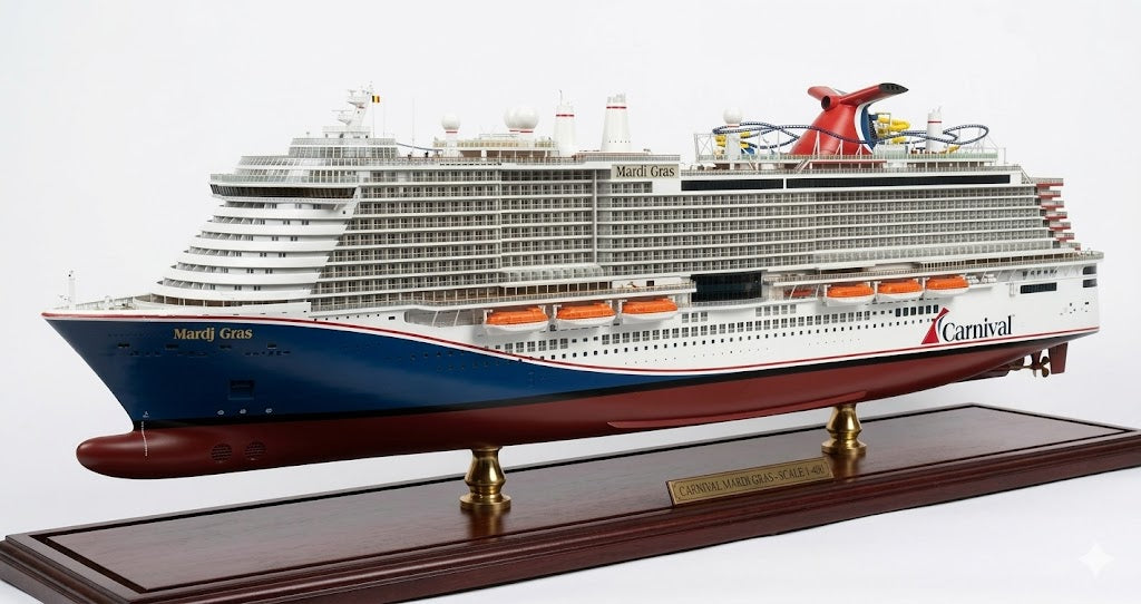 American Carnival Mardi Gras (Excel Class) – Carnival Cruise Line 36 Inches Ship Model
