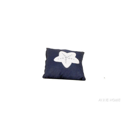 Anne Home - Oreiller bleu étoile blanche