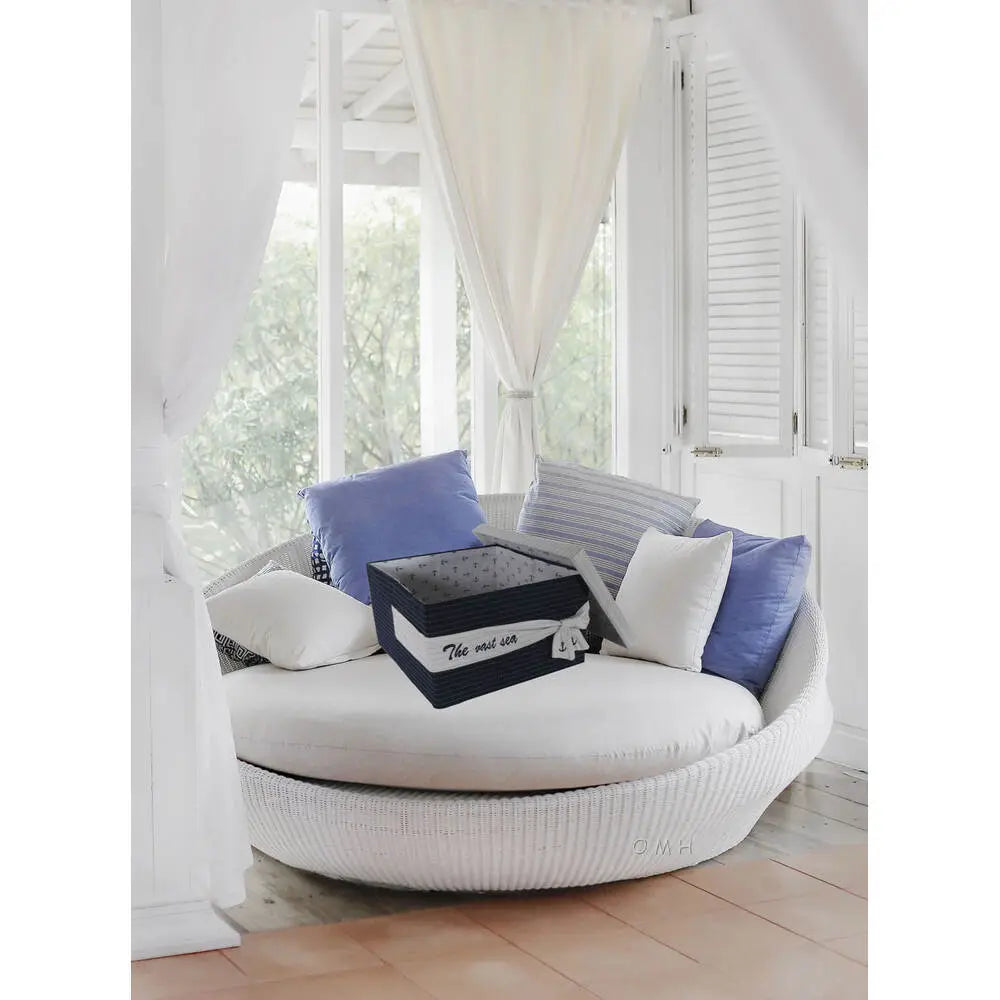 Anne Home - Set of 3 Fabric Boxes With Cover