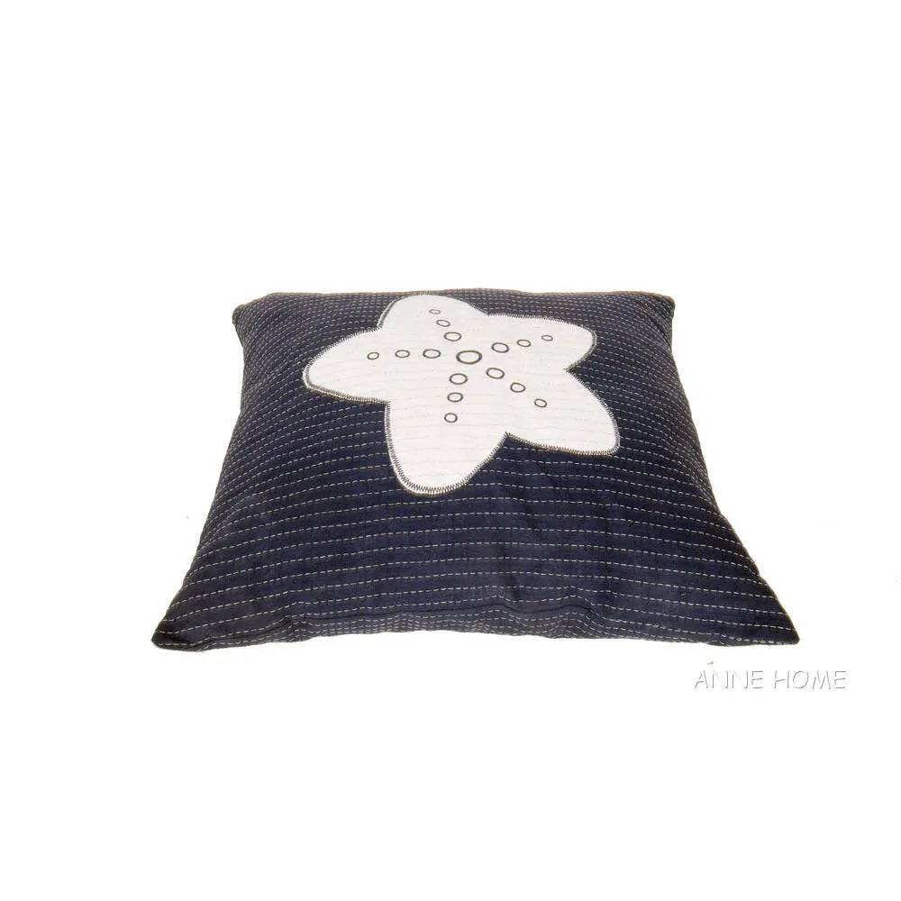 Anne Home - Blue Pillow White Star Set of 2