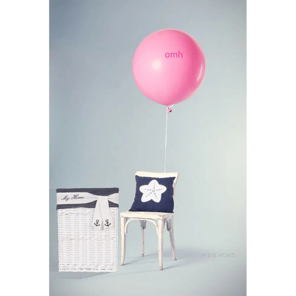 Anne Home - Blue Pillow White Star Set of 2