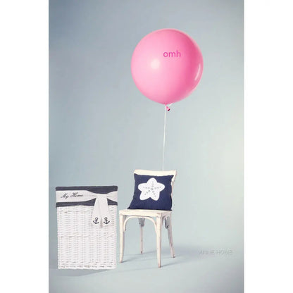 Anne Home - Blue Pillow White Star Set of 2