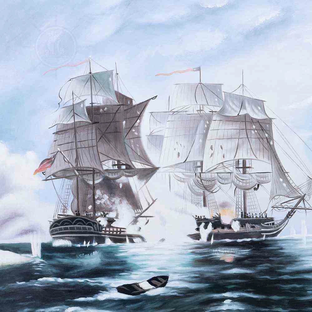The Battle of Flamborough Head - Canvas Painting
