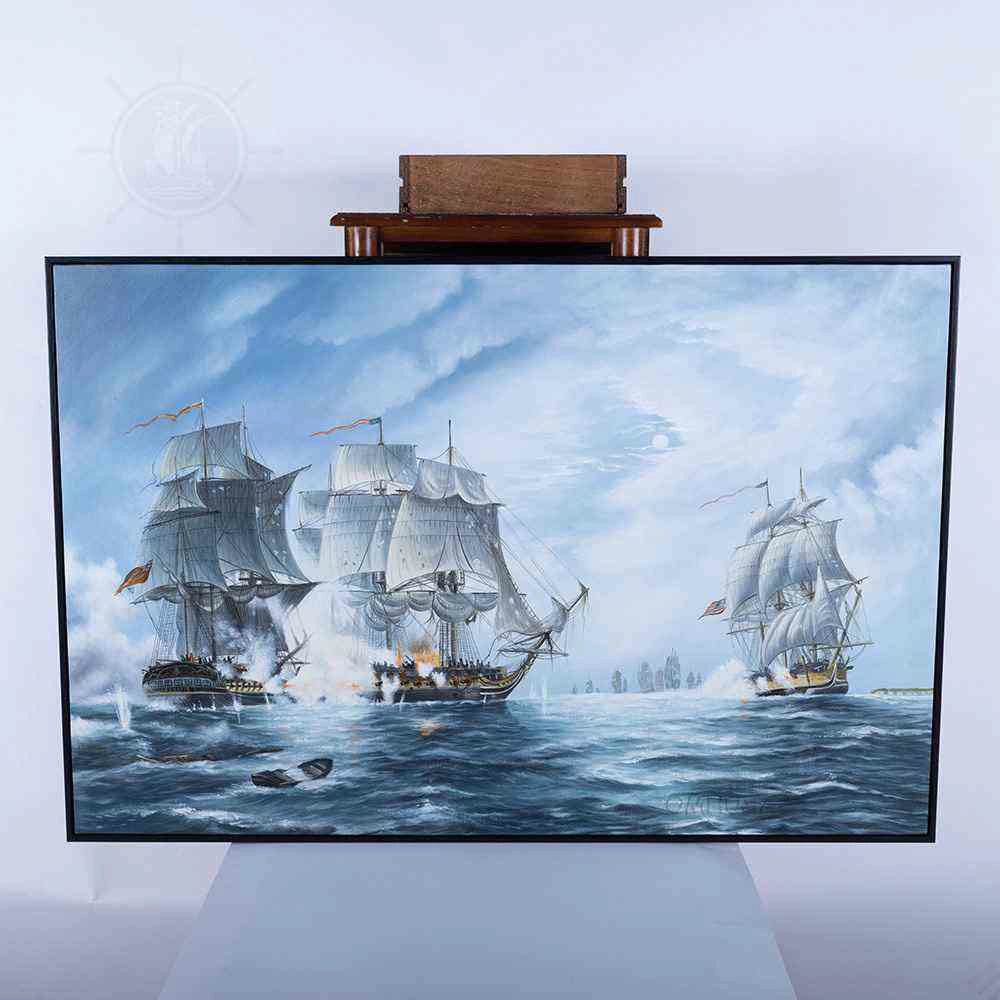 The Battle of Flamborough Head - Canvas Painting