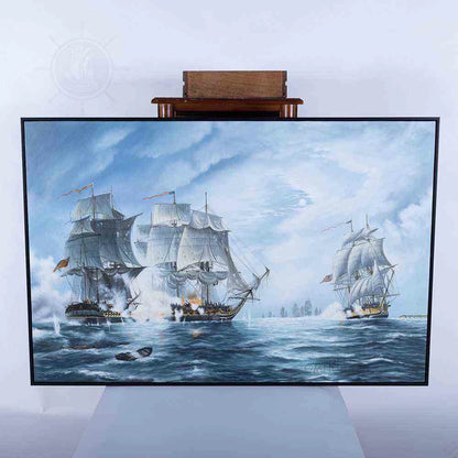 The Battle of Flamborough Head - Canvas Painting