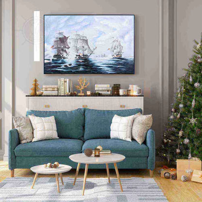 The Battle of Flamborough Head - Canvas Painting