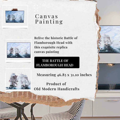 The Battle of Flamborough Head - Canvas Painting
