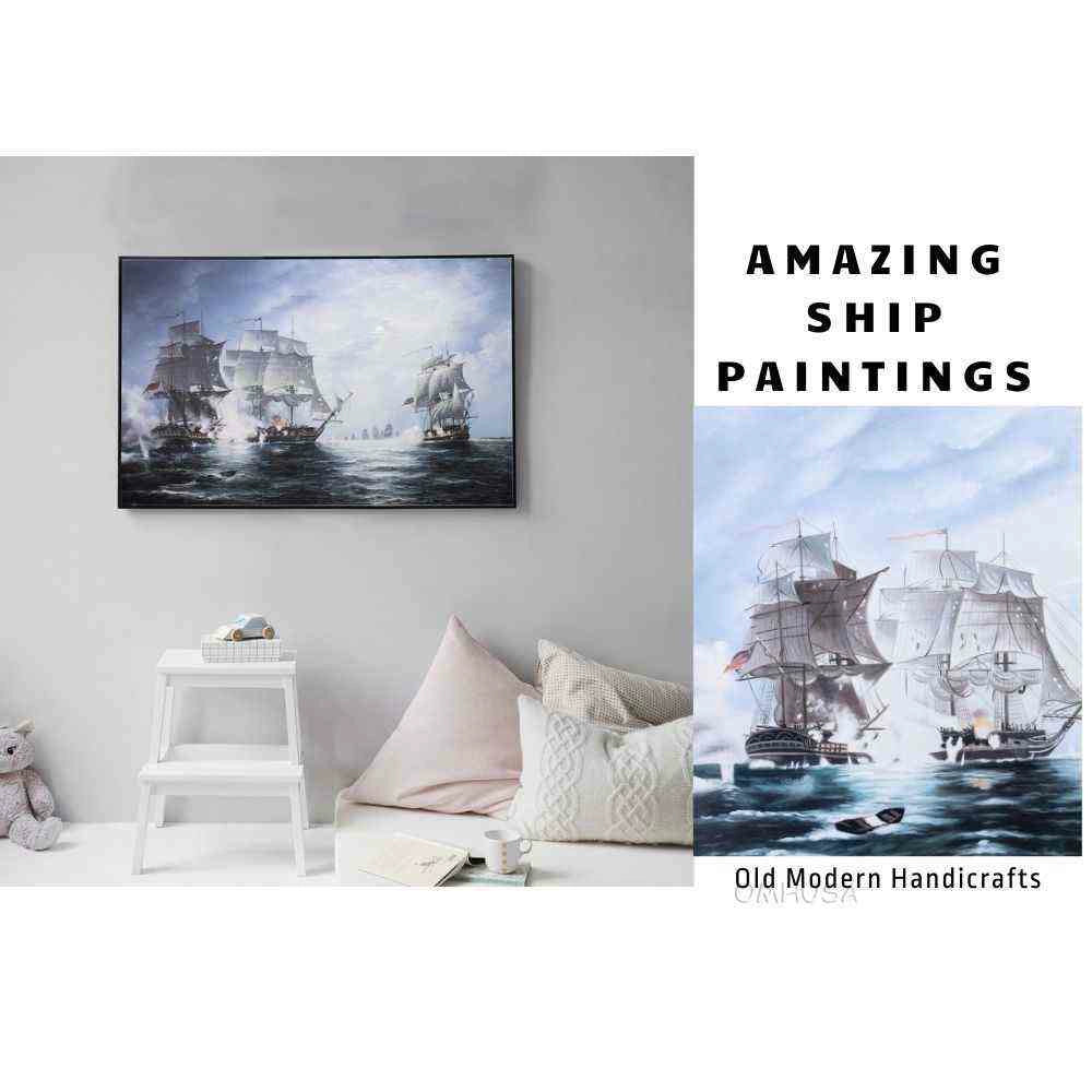 The Battle of Flamborough Head - Canvas Painting