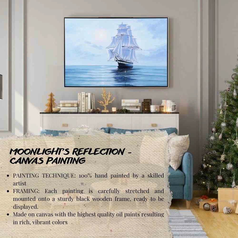 Moonlight's Reflection - Canvas Painting
