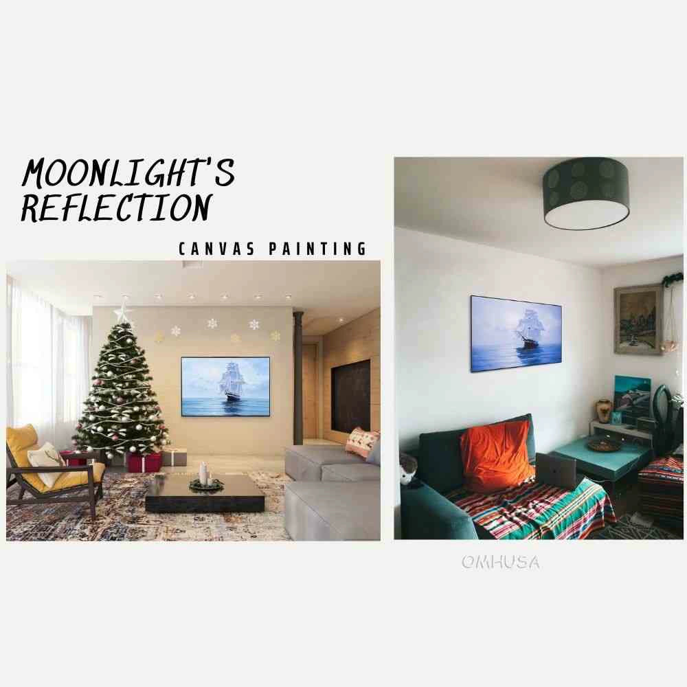 Moonlight's Reflection - Canvas Painting