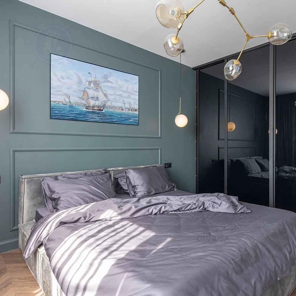 Tableau sur toile « Le Lexington, baleinier, quitte Nantucket »
