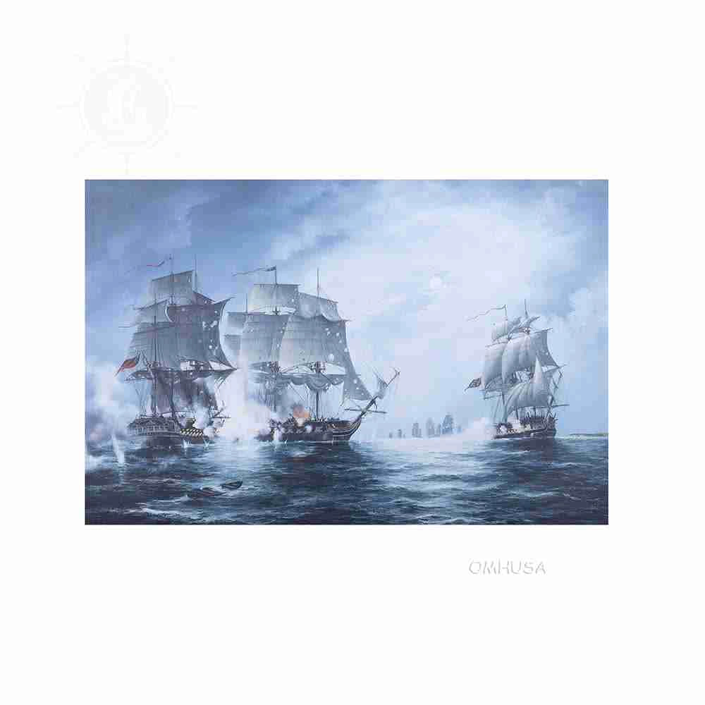 The Battle of Flamborough Head - Canvas Print