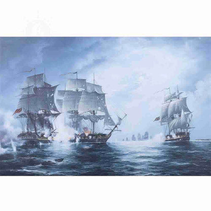 The Battle of Flamborough Head - Canvas Print
