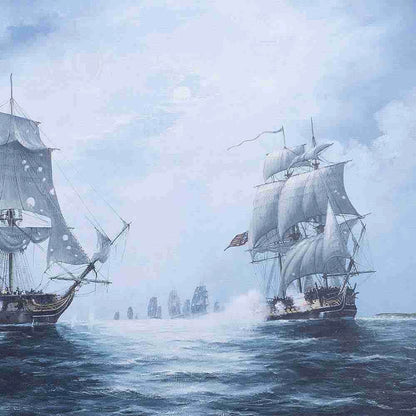The Battle of Flamborough Head - Canvas Print