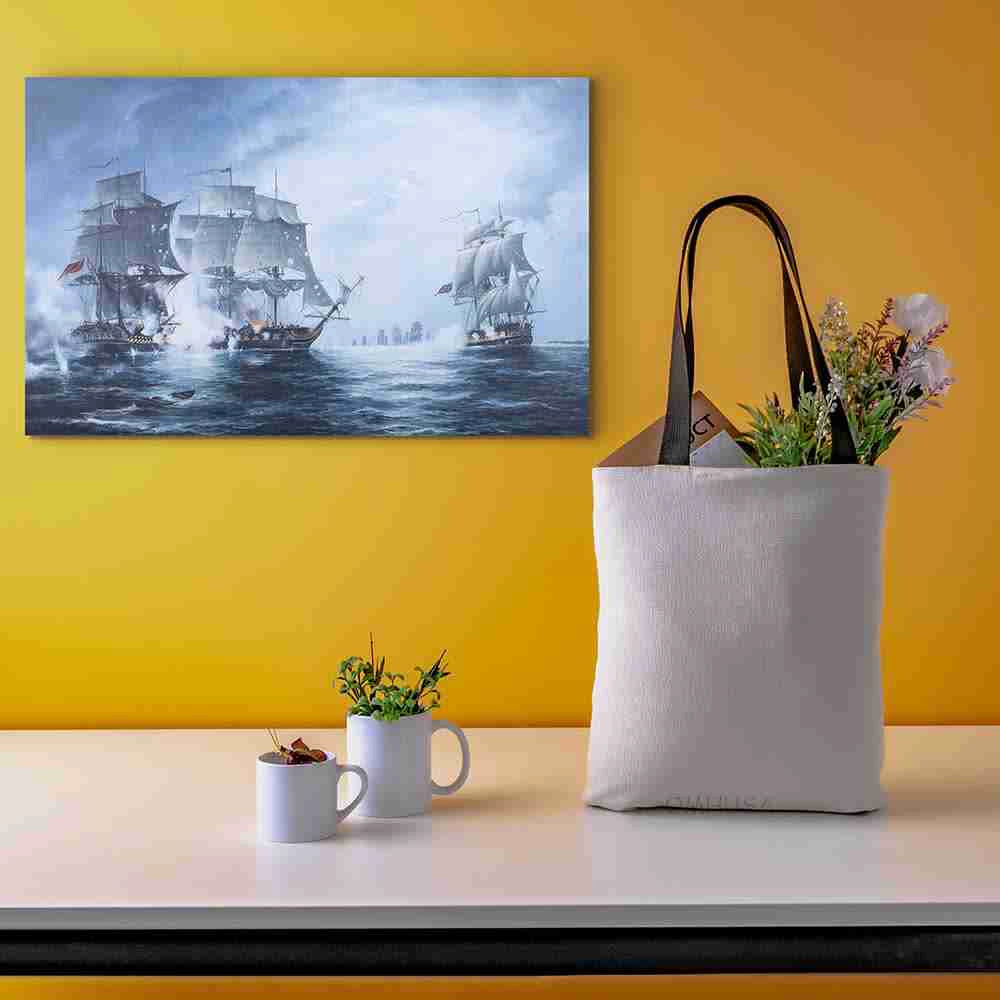 The Battle of Flamborough Head - Canvas Print