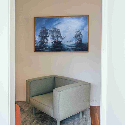 The Battle of Flamborough Head - Canvas Print