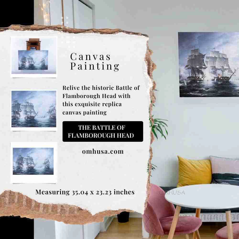 The Battle of Flamborough Head - Canvas Print