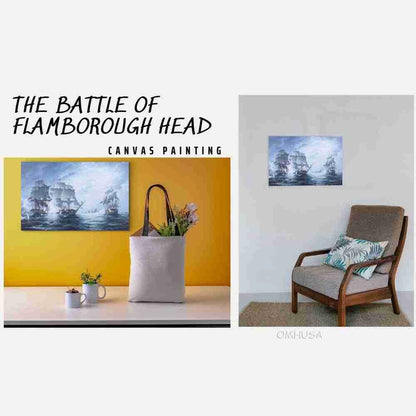 The Battle of Flamborough Head - Canvas Print