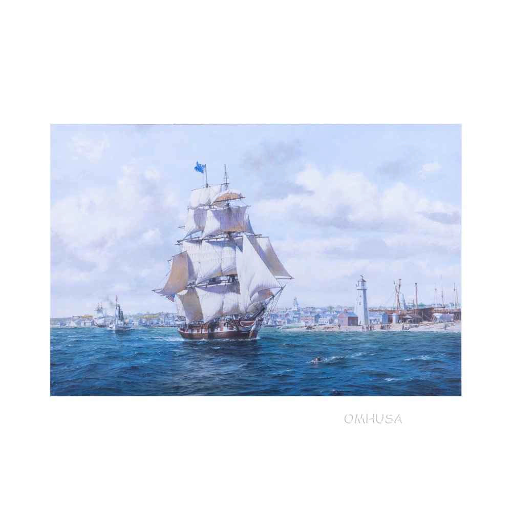 Whaler 'Lexington' Leaving Nantucket - Canvas Print