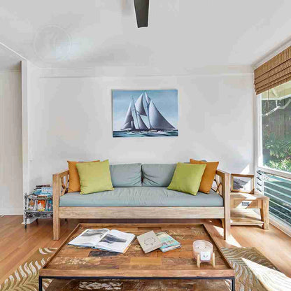 Pair of Yacht Paintings - Canvas Print