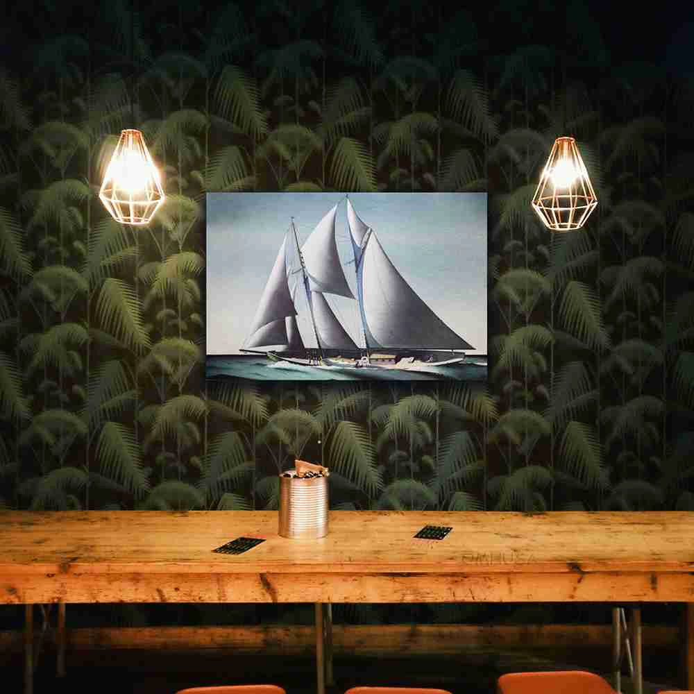 Pair of Yacht Paintings - Canvas Print