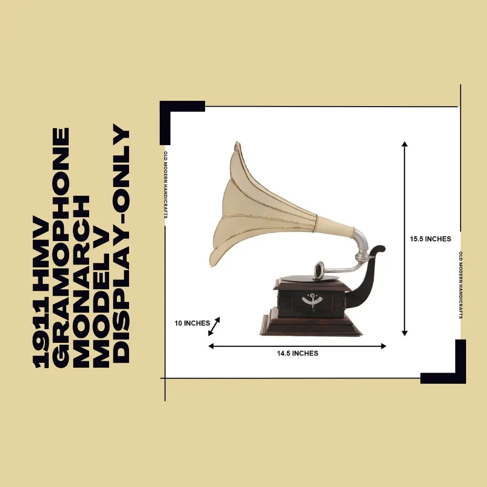 1911 HMV Gramophone Monarch Model V Display-Only