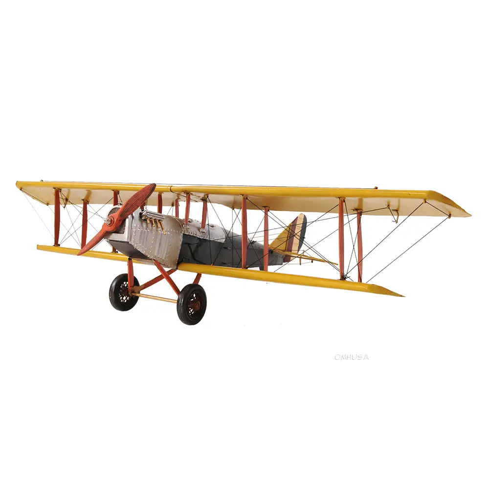 Yellow Curtis Jenny Plane 1:18