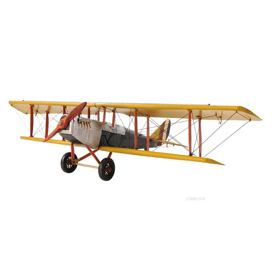 Yellow Curtis Jenny Plane 1:18