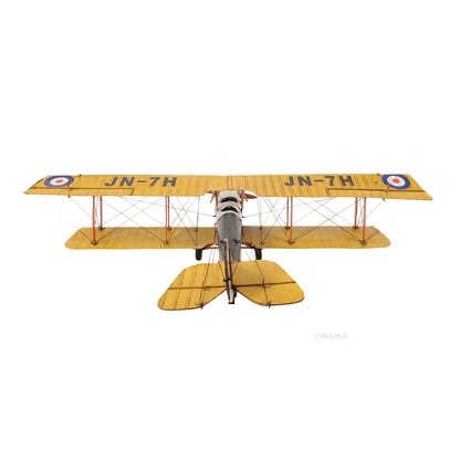 Yellow Curtis Jenny Plane 1:18