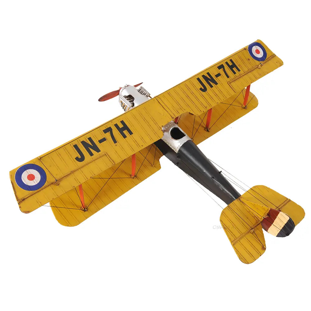 Yellow Curtis Jenny Plane 1:18