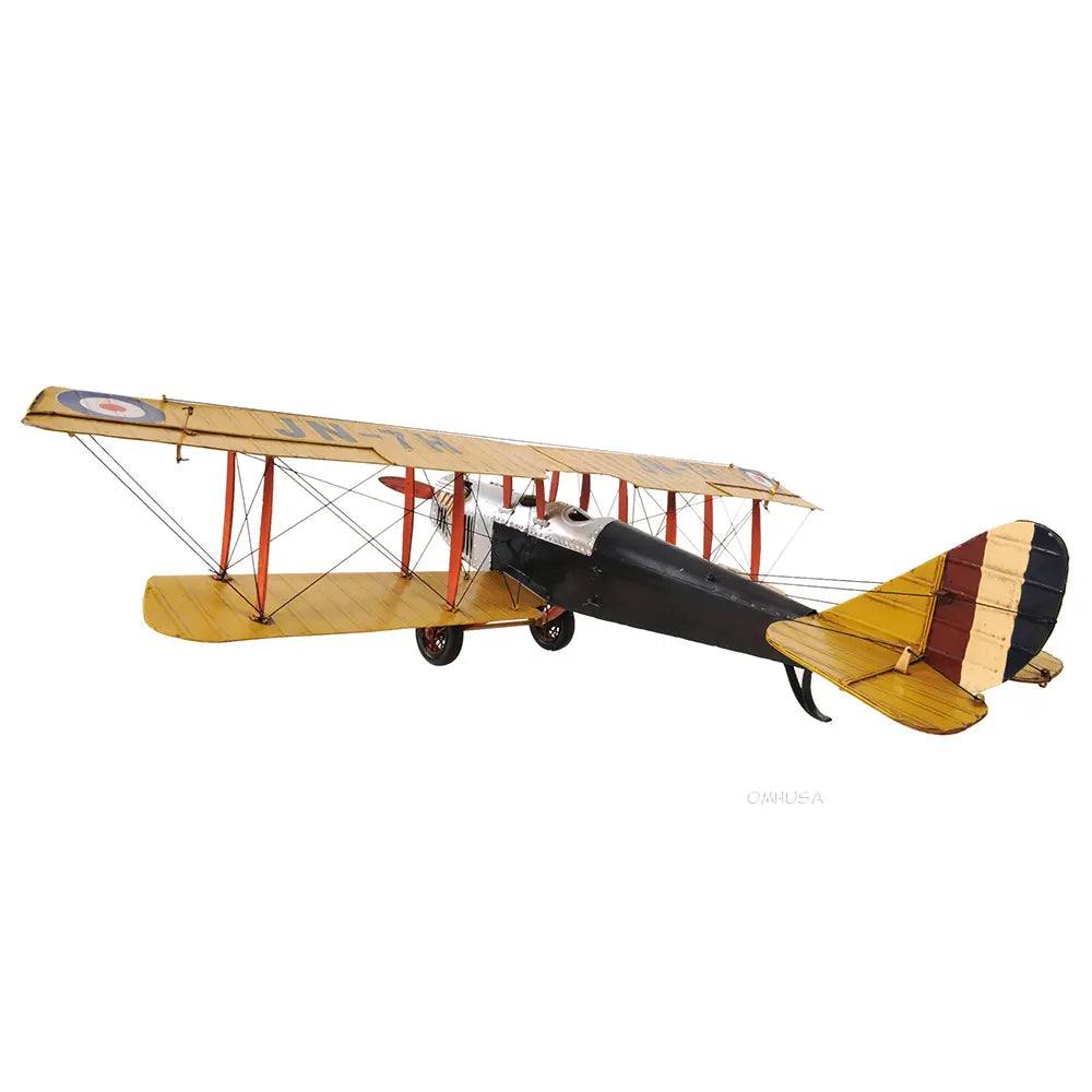 Yellow Curtis Jenny Plane 1:18