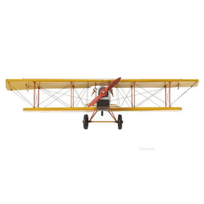 Yellow Curtis Jenny Plane 1:18