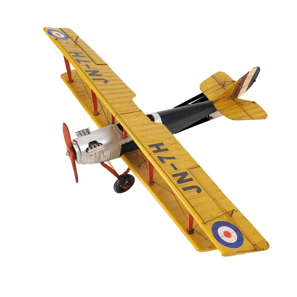 Yellow Curtis Jenny Plane 1:18