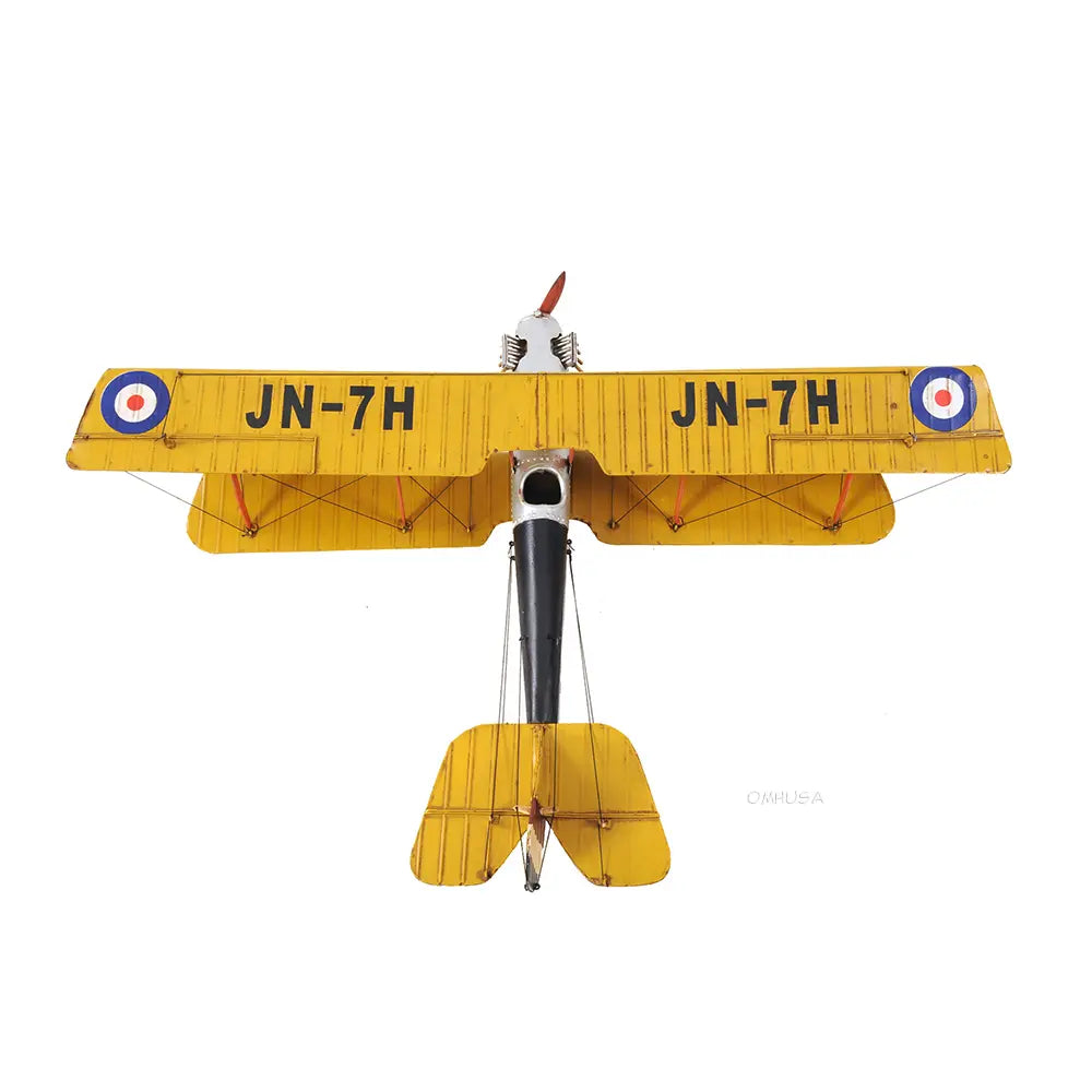Yellow Curtis Jenny Plane 1:18