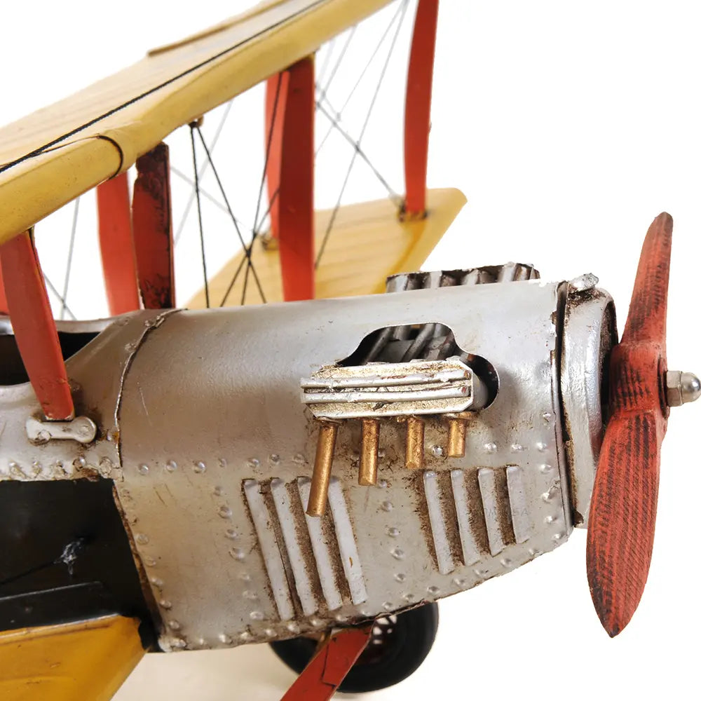 Yellow Curtis Jenny Plane 1:18