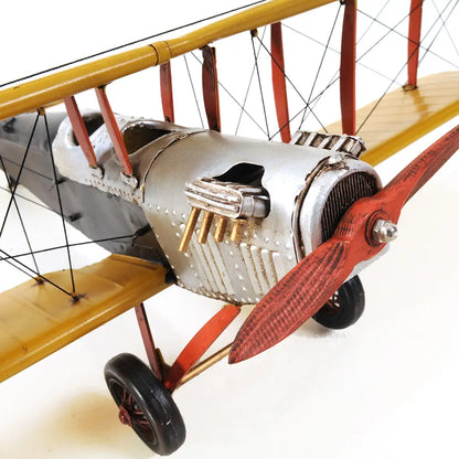 Yellow Curtis Jenny Plane 1:18