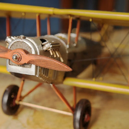 Yellow Curtis Jenny Plane 1:18