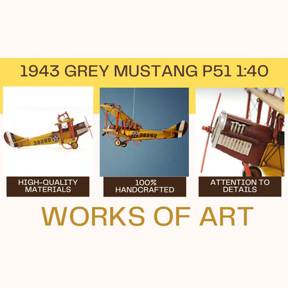 1918 Yellow Curtiss JN-4 1:24
