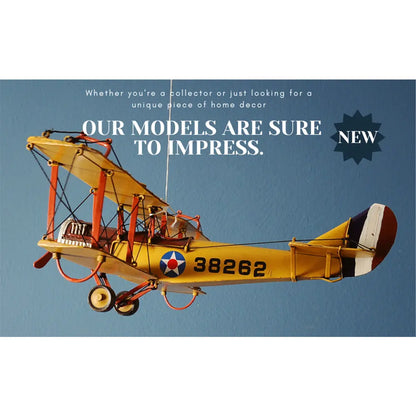 1918 Yellow Curtiss JN-4 1:24