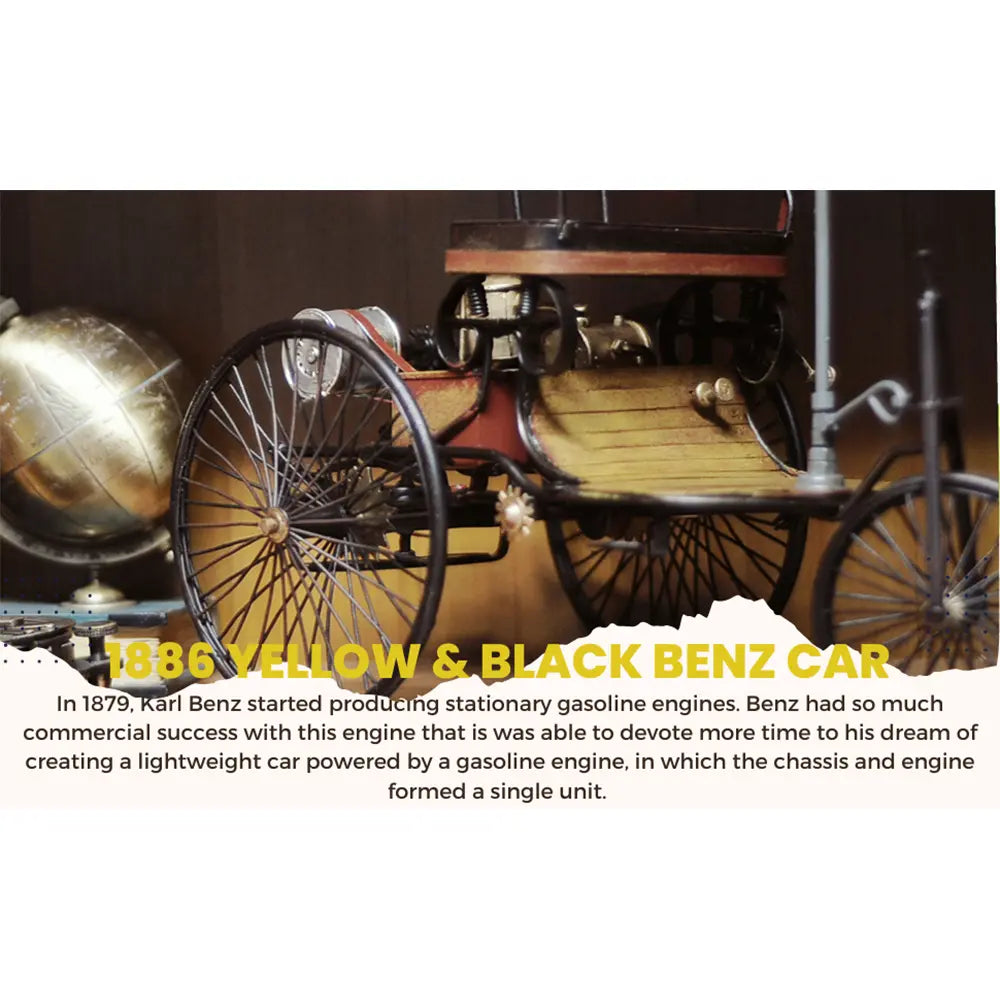 1886 Yellow & Black Benz Car