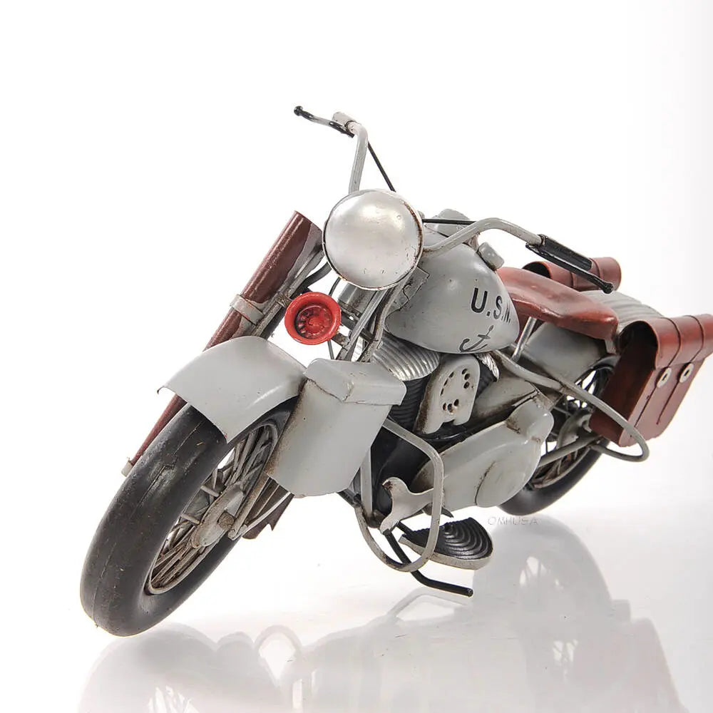 1942 Indian Model 741 Grey Motorcycle 1:7 – Captain Heritage