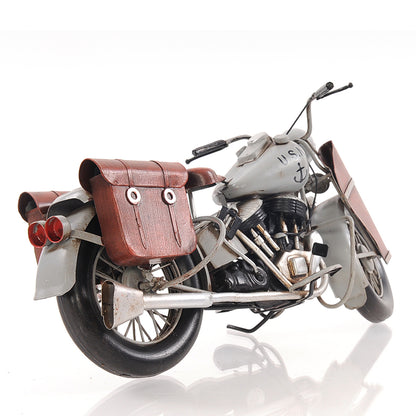 1942 Indian Model 741 Grey Motorcycle 1:7