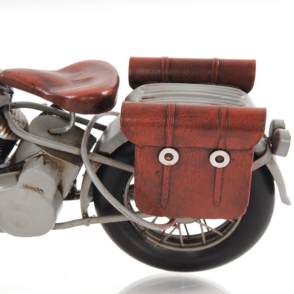 1942 Indian Model 741 Grey Motorcycle 1:7